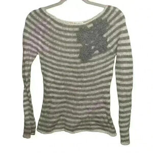 Isaac Mizrahi For Target Striped Sweater Alpaca Blend Size XS